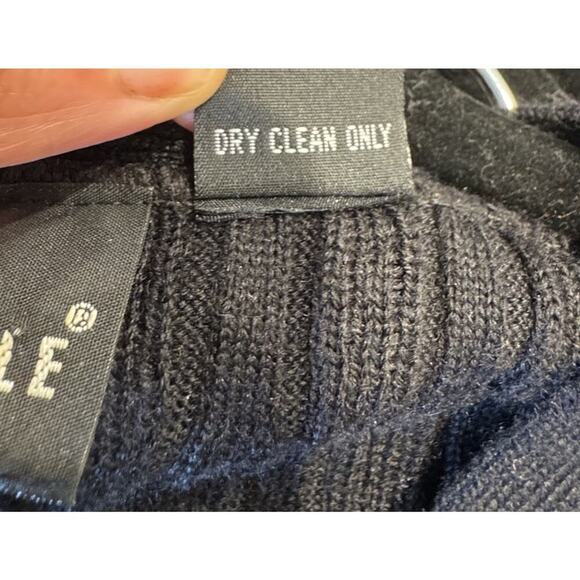 Vintage Carole Little Petite Size P Textured Button Front Long Cardigan Knit - Picture 8 of 8